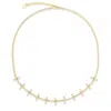 Shymi Women's Bar Tennis Necklace - Gold In Gold