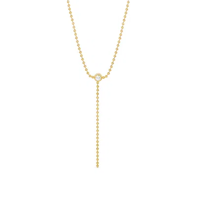 Shymi Women's Beaded Ball Chain Lariat - Gold