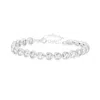 Shymi Women's Bezel-set Heart Tennis Bracelet - Silver