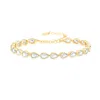 Shymi Women's Bezel Set Pear Tennis Bracelet - Gold