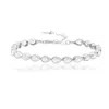 Shymi Women's Bezel Set Pear Tennis Bracelet - Silver