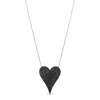 Shymi Women's Black / Silver Large Pave Heart - Black And Silver In Multi