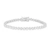 Shymi Women's Classic Two Mm Bezel Set Tennis Bracelet - Silver