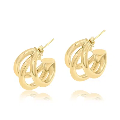 Shymi Women's Claw Hoop Earrings - Gold