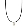 Shymi Women's Cord Necklace With Fancy Shape - Gold Emerald