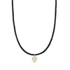 Shymi Women's Cord Necklace With Fancy Shape - Gold Heart