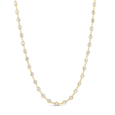 Shymi Women's Diamond Station Necklace - Gold
