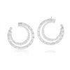 Shymi Women's Double Hoop Earrings - Silver