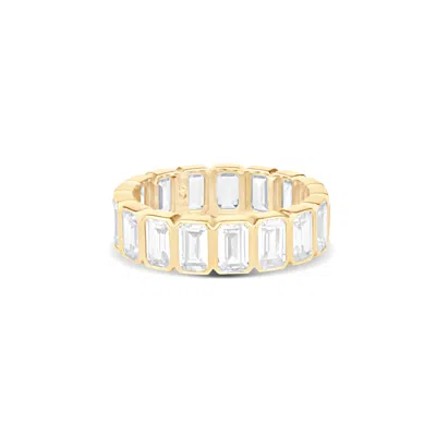 Shymi Women's Emerald Bezel-set Eternity Band - Gold