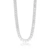 Shymi Women's Emerald Bezel-set Statement Tennis Necklace - Silver In Metallic