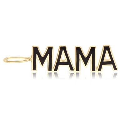 Shymi Women's Enamel Mama Charm - Black