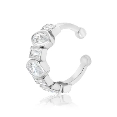 Shymi Women's Fancy Shape Ear Cuff - Silver
