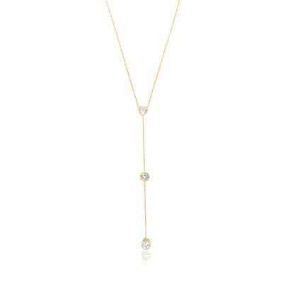 Shymi Women's Fancy Shape Lariat - Gold