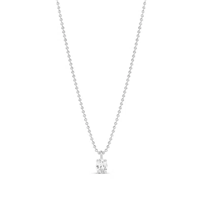 Shymi Women's Fancy Shape On A Beaded Ball Chain - Silver Oval