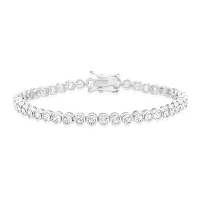 Shymi Women's Five Mm Classic Bezel Set Tennis Bracelet - Silver