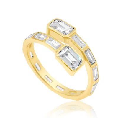 Shymi Women's Gold Baguette Wrap Ring