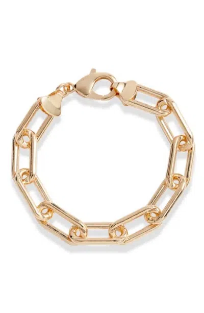 Shymi Women's Gold Fifteen Mm Paper Clip Bracelet