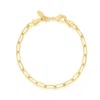 Shymi Women's Gold Five Mm Paper Clip Bracelet