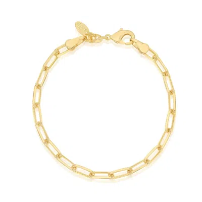 Shymi Women's Gold Five Mm Paper Clip Bracelet