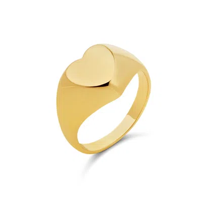 Shymi Women's Gold Heart Signet Ring