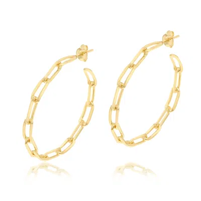Shymi Women's Gold Link Hoops