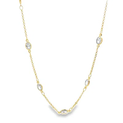 Shymi Women's Gold Marquis By The Yard Neckace