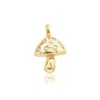 Shymi Women's Gold Mushroom Charm