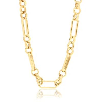 Shymi Women's Gold Paper Clip And Circle Chain