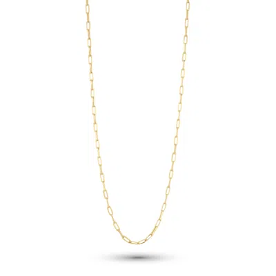 Shymi Women's Gold Paper Clip Three Mm Chain