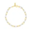 Shymi Women's Gold / Silver Five Mm Two Tone Paper Clip Bracelet