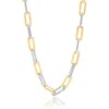 Shymi Women's Gold / Silver Five Mm Two Tone Paper Clip Necklace In Multi