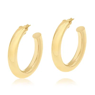 Shymi Women's Gold Tube Hoops - Medium