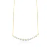 Shymi Women's Graduated Floating Stone Necklace - Gold