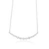 Shymi Women's Graduated Floating Stone Necklace - Silver