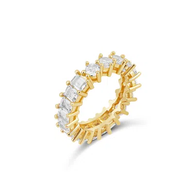 Shymi Women's Half And Half Eternity Band - Gold
