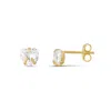 Shymi Women's Heart Prong-set Mini Studs - Gold In Gold