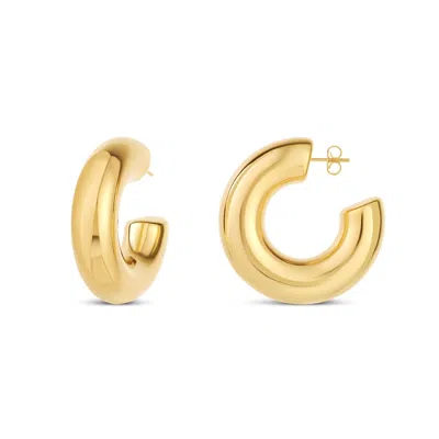 Shymi Women's Jumbo Tube Hoops - Gold
