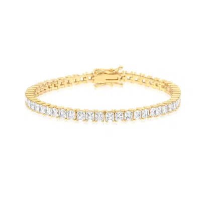 Shymi Women's Large Square Tennis Bracelet - Gold