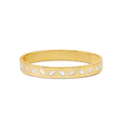 Shymi Women's Marquise Shape Bangle - Gold
