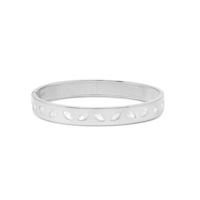 Shymi Women's Marquise Shape Bangle - Silver