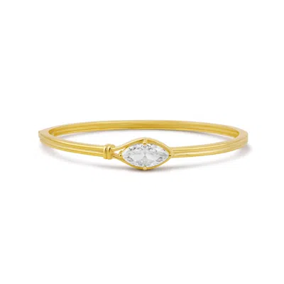 Shymi Women's Marquise Wrap Bangle - Gold