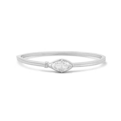 Shymi Women's Marquise Wrap Bangle - Silver