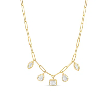 Shymi Women's Mix Shape On A Paperclip Necklace - Gold