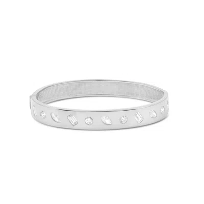 Shymi Women's Mixed Shape Bangle - Silver