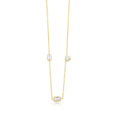 Shymi Women's Multi Fancy Shape Necklace - Gold