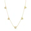 Shymi Women's Multi Heart Necklace - Gold