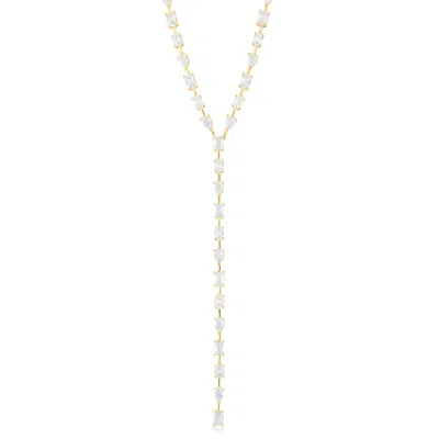 Shymi Women's Multi Shape Bar Lariat - Gold
