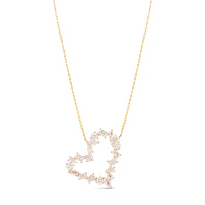 Shymi Women's Multi Shape Heart Necklace - Gold