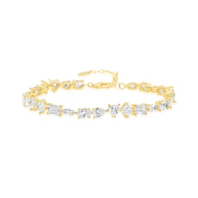 Shymi Women's Multi Shape Tennis Bracelet - Gold