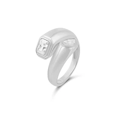 Shymi Women's Multi Shape Wrap Ring - Silver